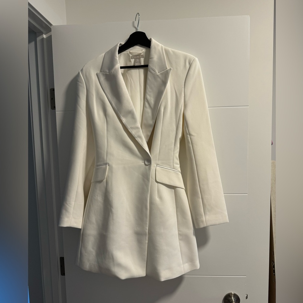 Dynamite, white suit dress
